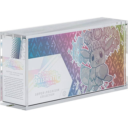 CardyX premium akrylový ochranný box pre Pokémon Prismatic Evolutions SPC Box