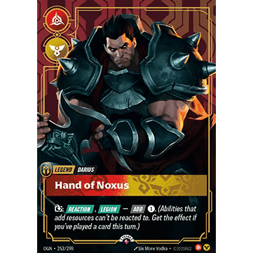 Darius, Hand of Noxus - Riftbound Organized Play Promotional Cards (OPP)