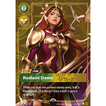 Leona, Radiant Dawn - Riftbound Organized Play Promotional Cards (OPP)