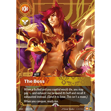 Sett, The Boss - Riftbound Organized Play Promotional Cards (OPP)