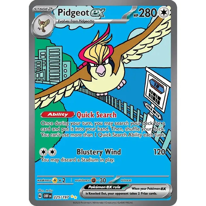 Pidgeot ex - 225/197 - SV03: Obsidian Flames (SV03)