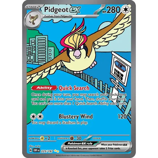 Pidgeot ex - 225/197 - SV03: Obsidian Flames (SV03)
