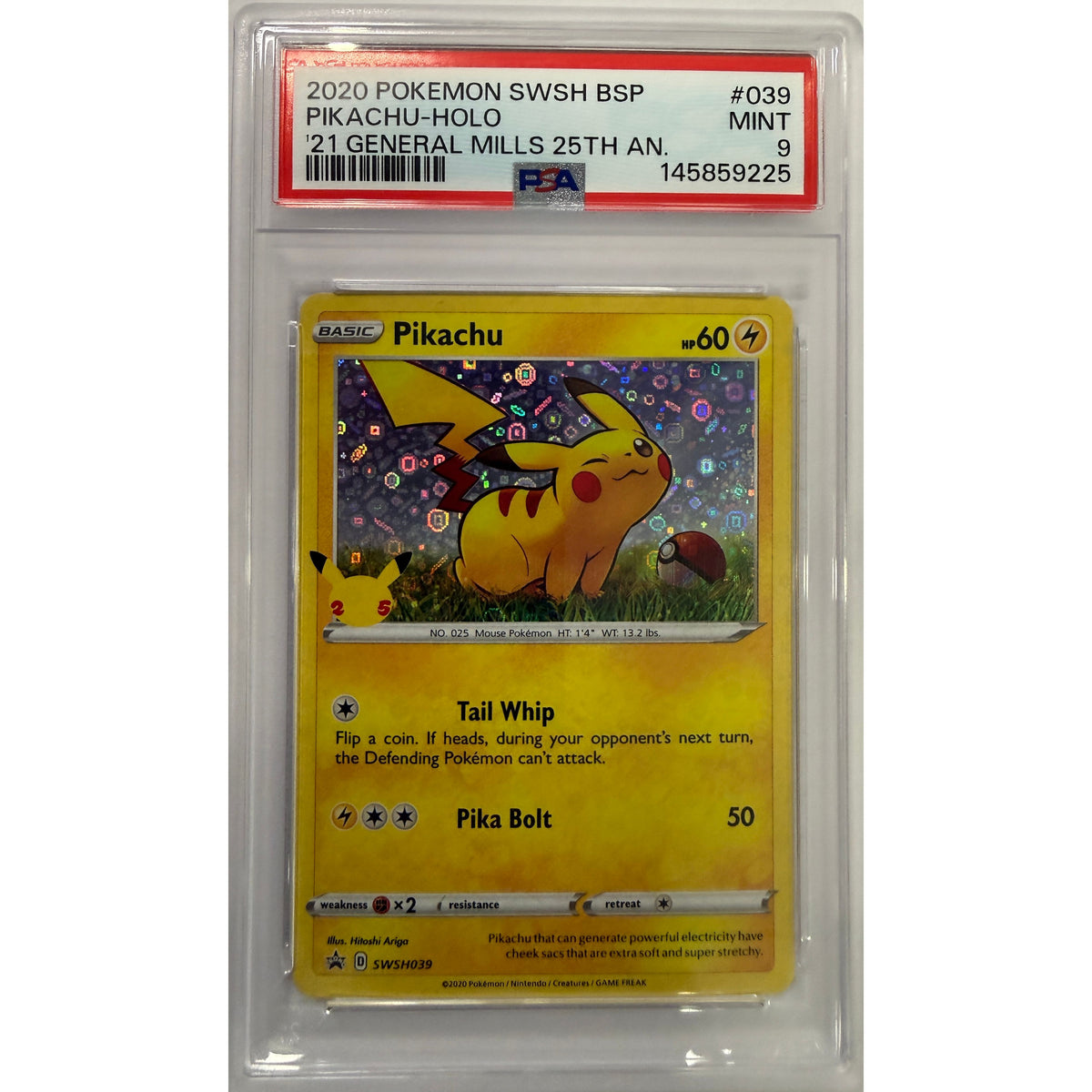Pikachu #SWSH039 - PSA 9