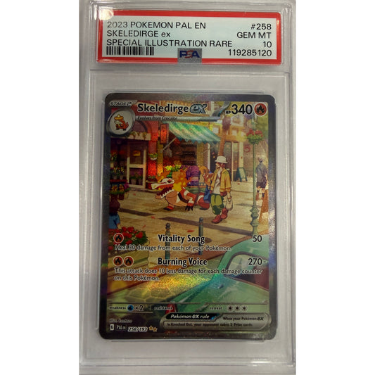 Skeledirge ex - 258/193 - SV02: Paldea Evolved (PAL) - PSA 10