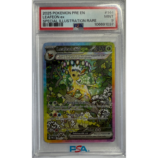 Leafeon ex - 144/131 - SV: Prismatic Evolutions (PRE) - PSA 9