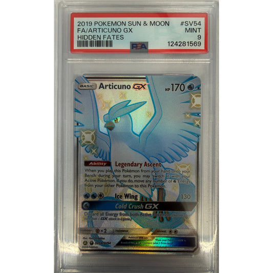 Articuno GX - Hidden Fates: Shiny Vault (HIF:SV) - PSA 9