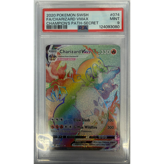 Charizard VMAX (Secret) - Champion's Path (CHP)- PSA9