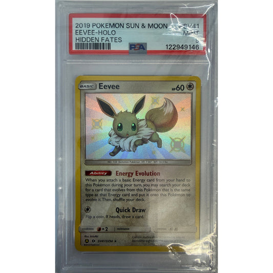 Eevee - Hidden Fates: Shiny Vault (HIF:SV) - PSA 9