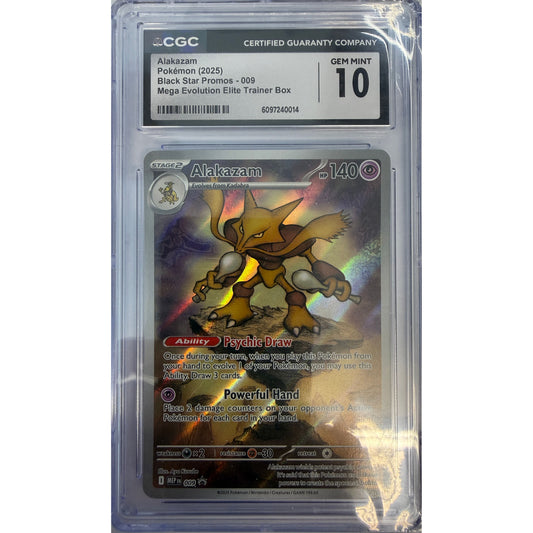 Alakazam - 009 - ME: Mega Evolution Promo (MEP) - CGC 10