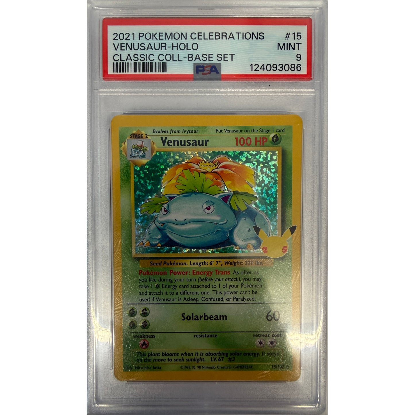 Venusaur - Celebrations: Classic Collection (CCC) - PSA 9