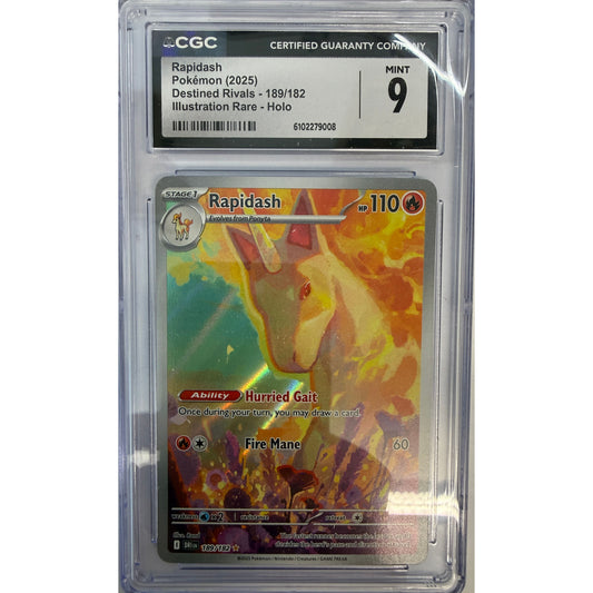 Rapidash - 189/182 - SV10: Destined Rivals (DRI) - CGC 9