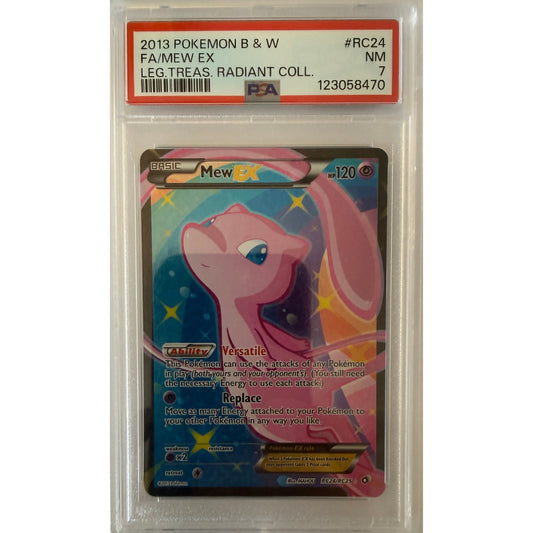 Mew EX (Full Art) - Legendary Treasures: Radiant Collection (LTR) - PSA 7