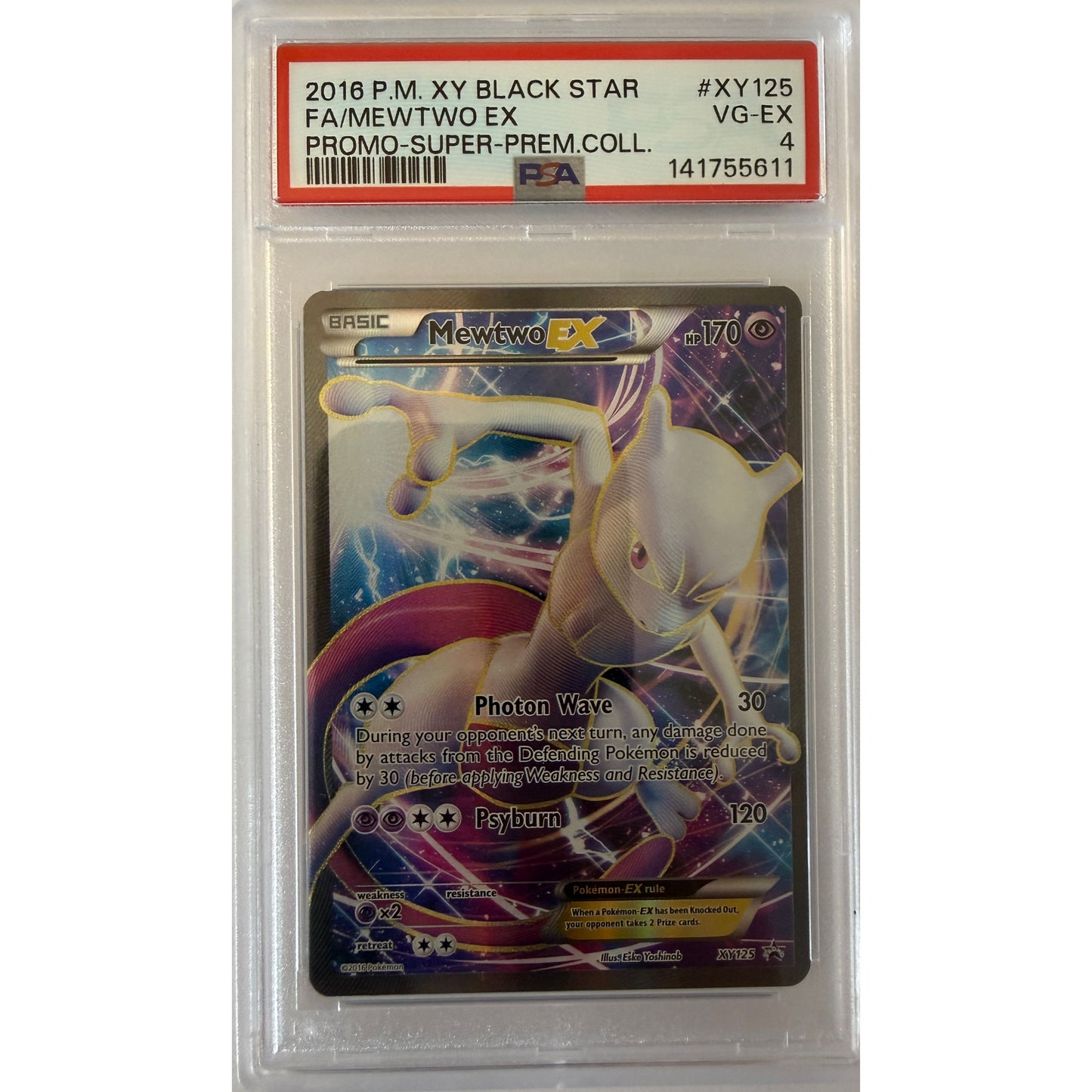 Mewtwo EX - XY125 - XY Promos (PR) - PSA 4