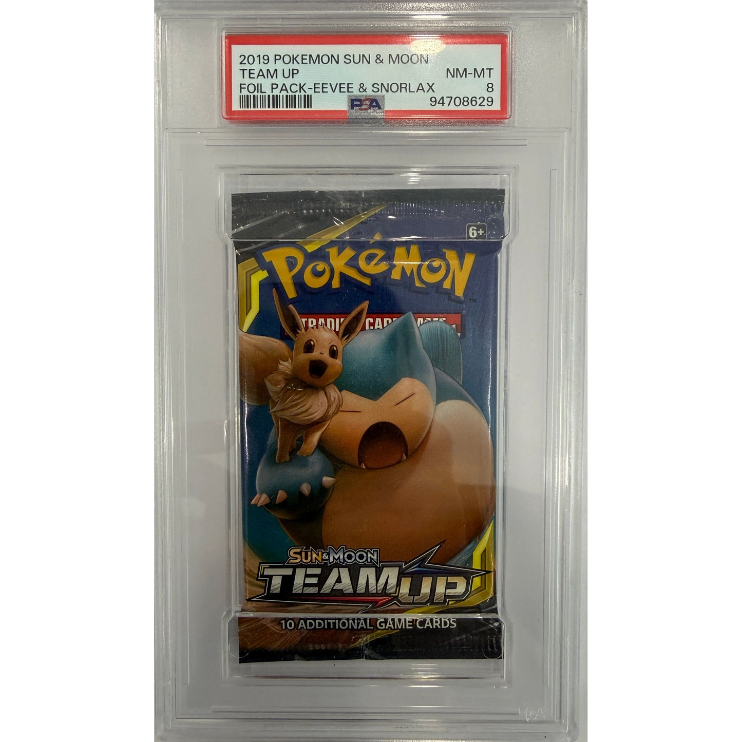 PokémonTCG: Team Up Booster Pack - Sun and Moon PSA 8