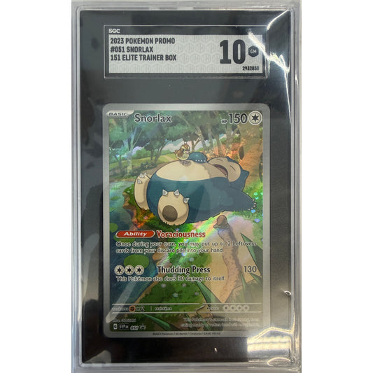 Snorlax - 051 - SV: Scarlet & Violet Promo Cards (SVP) - SGC 10