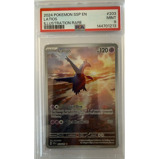 Latios - 203/191 - SV08: Surging Sparks (SSP) - PSA 9