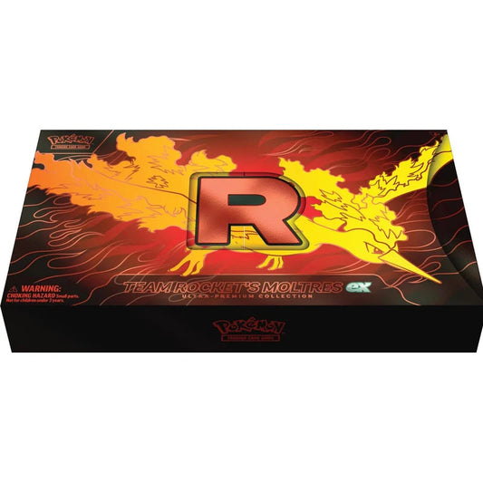 Pokémon TCG: Moltres ex Team Rocket's Ultra-Premium Collection - slightly damaged