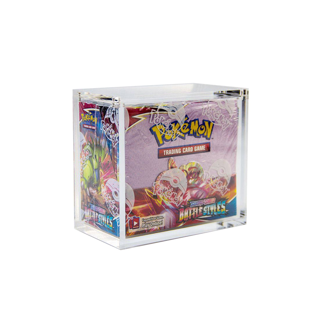 CardyX premium acrylic protective box for Pokémon Booster Box