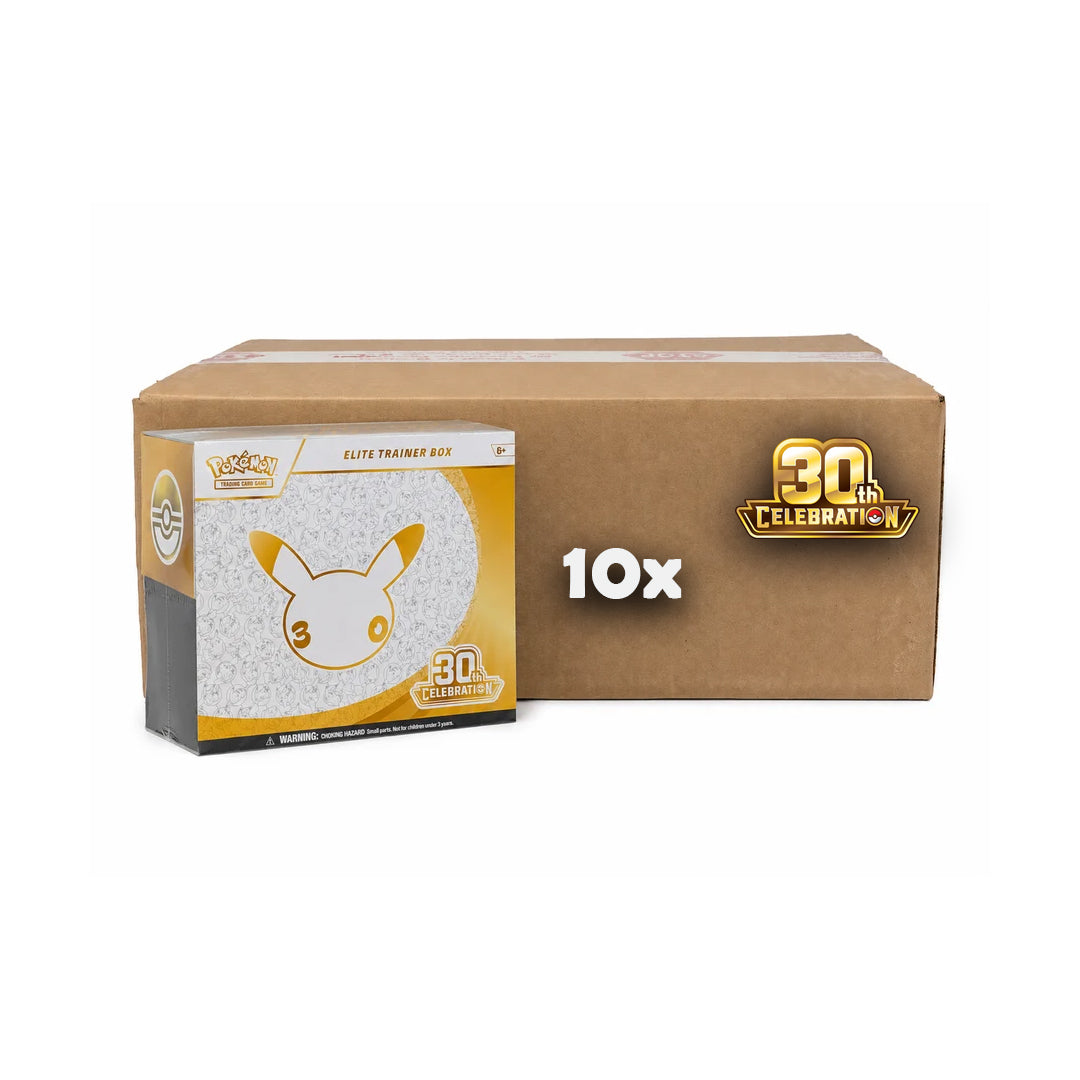 Pokémon TCG: 30th Anniversary Celebrations  - 10x Elite Trainer Box (Case)