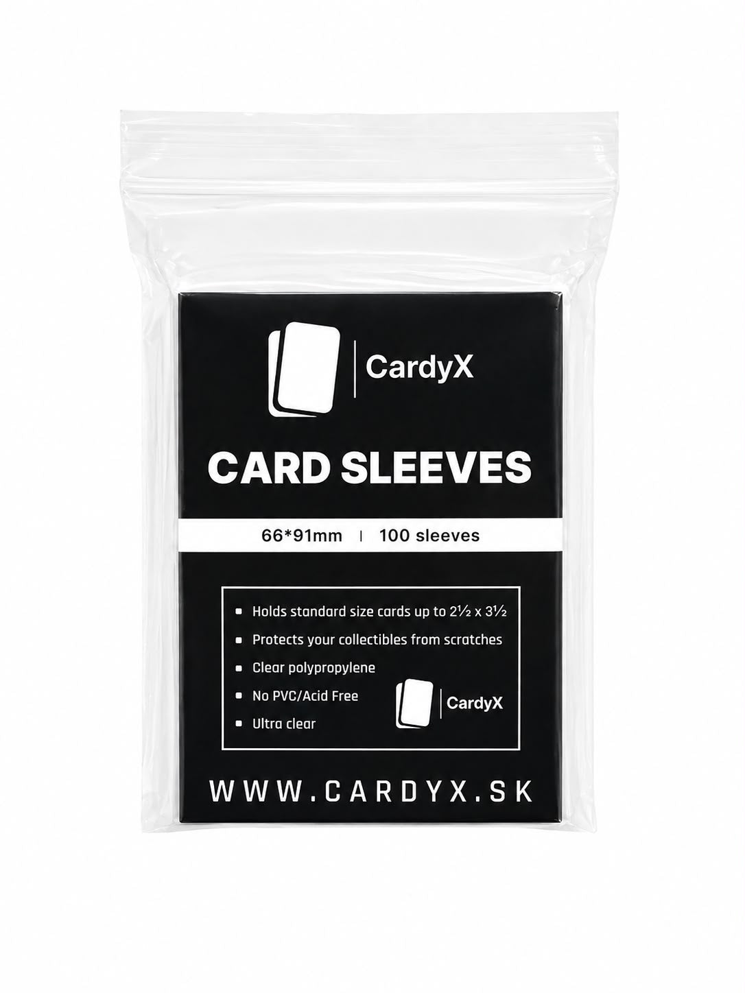 Obaly CardyX Sleeves - Regular Soft Card (100 ks - 66x91mm)