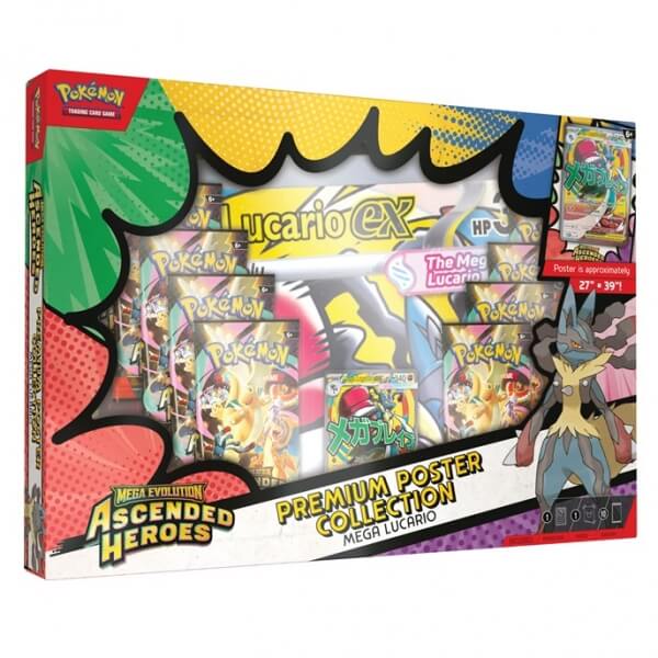 Pokémon TCG: Ascended Heroes Premium Poster Collection Mega Lucario